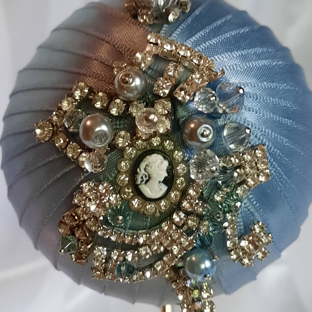 Handmade Christmas ball "Victorian style" #644